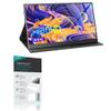 BoxWave Screen Protector Compatible with Feiasia Portable Monitor for Laptop (16.1 in) - ClearTouch Crystal Privacy (2-Pack), Privacy Screen Protector Flexible Film Clear view 1