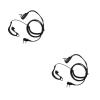 BEIYINAI Earpiece with PTT Microphone Walkie-Talkie Headset 2 Pin K-Type Plug Intercom Earphone Headphone for UV-5R UV5R UV-5RE Walkie-Talkie Headset view 4