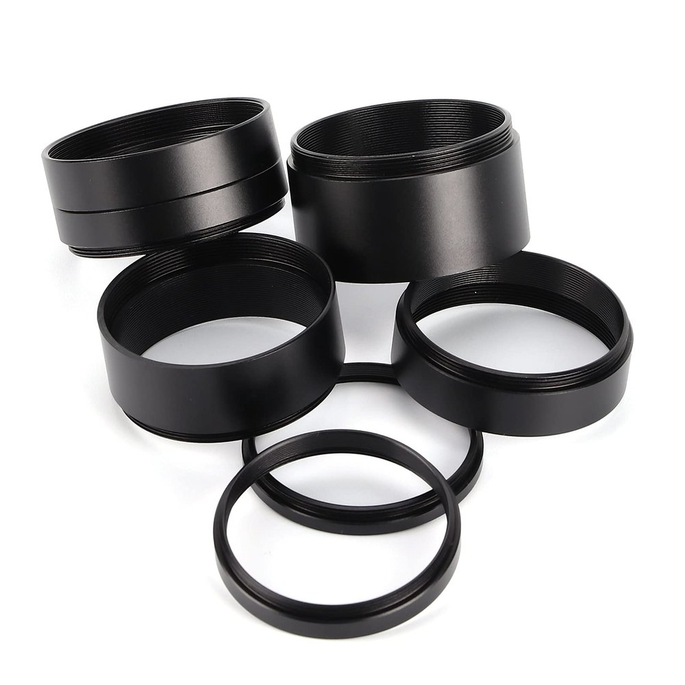8PCSSet Lens Extension Tubes 3/5/7/10/12/15/20/30mm Adapter Ring Astronomical Telescope Accessory