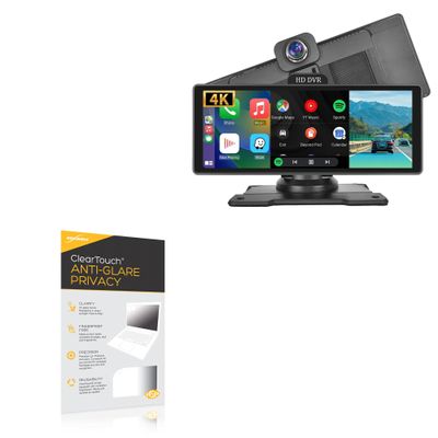 BoxWave Screen Protector Compatible with Durxemnt D1026-CE Wireless Car Screen (10.26 in) - ClearTouch Anti-Glare Privacy (2-Pack), Privacy Screen Protector Flexible Film Anti-Glare