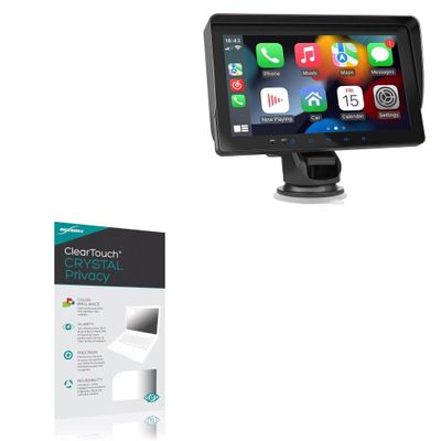 BoxWave Screen Protector Compatible with WSRADIOKITS 2024 Newest Wireless Apple CarPlay & Android Auto (7 in) - ClearTouch Crystal Privacy (2-Pack), Privacy Screen Protector Flexible Film Clear