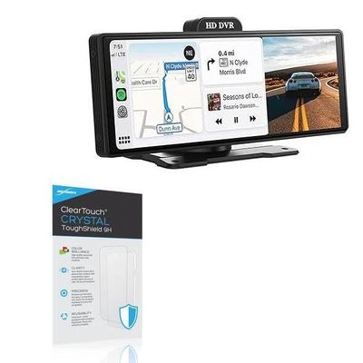 BoxWave Screen Protector Compatible With Tkiplay Wireless Apple CarPlay Android Auto car Stereo (9.3 in) - ClearTouch Crystal ToughShield 9H (2-Pack), Clear 9H Tough Flexible Film Screen Protector