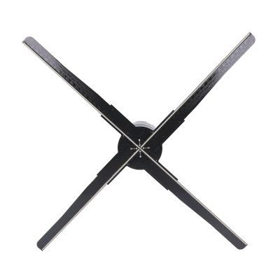 3D Hologram Fan, 45cm 8GB 3D Holographic Projector Advertising Display with 510 LED Beads, 4 Blades 3D Advertising Machine Supports APP P Control for Business Store Signs