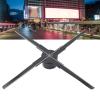 3D Hologram Fan, 45cm 8GB 3D Holographic Projector Advertising Display with 510 LED Beads, 4 Blades 3D Advertising Machine Supports APP P Control for Business Store Signs view 2