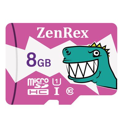 ZenRex 8GB Micro SDHC High Speed 4K UHD Full HD Video Recording C10 U1 Memory Card for Camera Tablet Smartphone