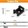60 Set Black Cable Zip Tie Mounts Kit Wire Clips Organizer Holders Clamps with 0.6Inch Saddle Type Mounts Base with 8" Ties and Tapping Screw view 2