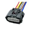 DLAHPJPT 6 Pin TS 025 Auto Accelerator Pedal Electronic Connector Harness MAF Reversing Radar pl*-UG Fit Compatible 6189-7100(1 Pc), 6Pin Female view 1