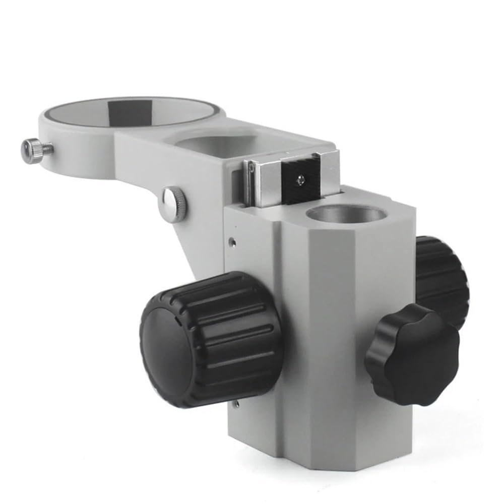 Microscope Accessories Kit Black/white 76mm Diameter Adjustable Microscope Stand Holder Bracket Stereo Zoom Microscope Trinocular Binocular Microscope Articulating Arm Microscope Slides ( Color : 25mm