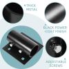 Cskunxia 2Pcs Side Leg Pipe Holder, Dock Edge Stationary, Floating Docks Leg Holder, Dock Hardware, 7/16" Mounting Holes,Black view 3