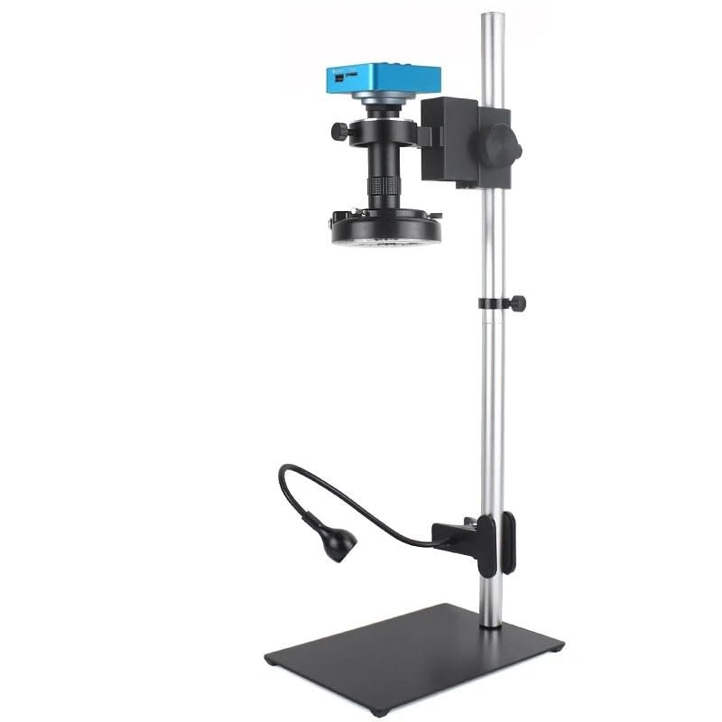 Microscope Accessories Kit 48MP 4K 2K 1080P HDMI VGA USB Industrial Video Digital Microscope Camera 1-130X Zoom C Mount Lens For PCB Phone Repair Soldering Microscope Slides ( Color : C 13MP HDMI USB