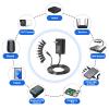 10V 2A,1.8A, 1.5A, 1A,0.5A Power Supply,10V Charger 2A 24W Maximum DC Power Cord Adapter, with 9 Replacement connectors 100V-240V Input Adapter American Wall Plug. view 3