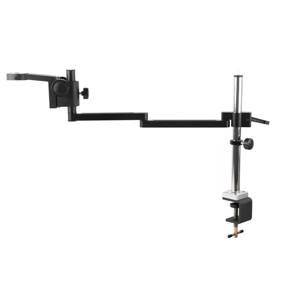 JOEBO Microscope Kit Adjustable Articulating Arm Clamp Bracket 50mm 76mm C Mount Lens Holder Video Camera Trinocular Microscope Tripod Supporter Microscope Lens Adapters (Color : 50MM Full Set)