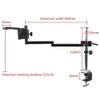 JOEBO Microscope Kit Adjustable Articulating Arm Clamp Bracket 50mm 76mm C Mount Lens Holder Video Camera Trinocular Microscope Tripod Supporter Microscope Lens Adapters (Color : 50MM Full Set) view 4
