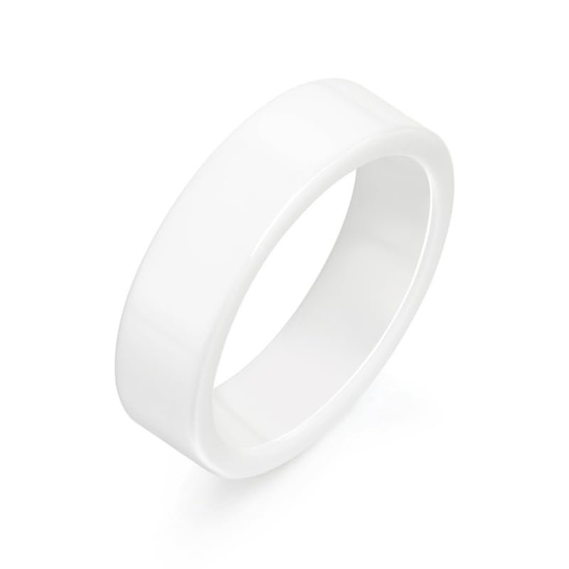 CUID Smart Ring for 13.56mHz Rewritable Replicable Mifare 1K S50 and FM1108 Card Full Ceramic Ring (White, US#10)