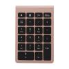 BONKZEBU Wireless Number Pad Rose Gold Ultra Thin Numeric Keypad Fast Rebound Speed Mini Keyboard Portable 5.0 Bluetooth for Laptop PC Computer view 1
