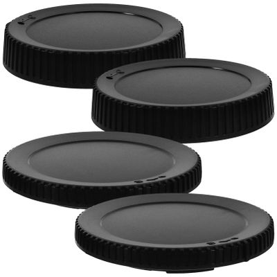 DirectNine Basics Camera Rear Lens Cap,4pcs Body Cap Cover Camera Lens Protector Caps Compatible for Nikon Z Series, 6.90X6.90X1.10CM, Black, D713BV04UDUQ11P285