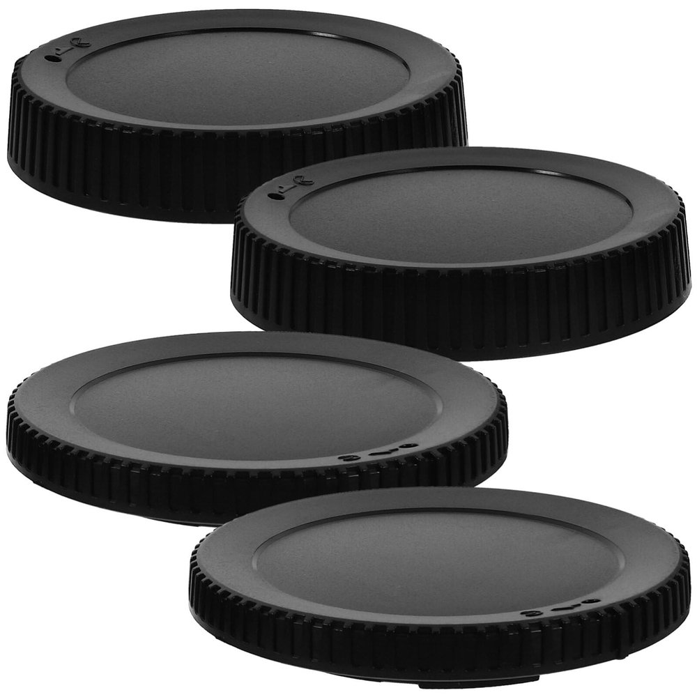 DirectNine Basics Camera Rear Lens Cap,4pcs Body Cap Cover Camera Lens Protector Caps Compatible for Nikon Z Series, 6.90X6.90X1.10CM, Black, D713BV04UDUQ11P285