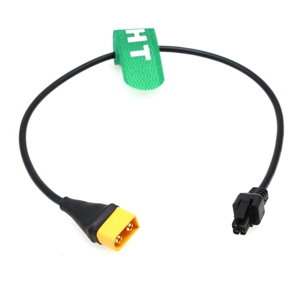 HangTon Power Cable for Freefly Ember S5K Camera, SL4-Ground SL8-Air Battery XT90 to 4-pin Microfit 30cm, Black