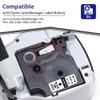 6X 45013 White + 3X 45018 Yellow Compatible Dymo D1 Label Tape 1/2 Inch x 23Ft Replace DYMO Label Maker Refills d1 view 3
