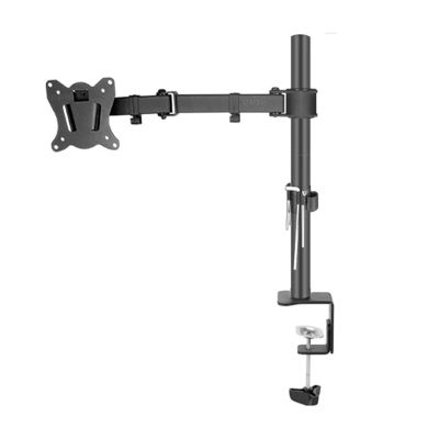 AVXANKTG T902-140 Full Motion Rotating Grommet Clamp Base Steel Single Monitor Desktop Stand Double Arm Desktop Support