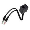 GMBYLBY RJ9 to 3.5mm Telephone Adapter Cable RJ9 Female to 3.5mm Male Converter for Family Study Living Room Bedroom Phone Adapter Cable, Black view 1