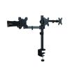 AVXANKTG Fully Adjustable Three Arm Triple LCD LED Monitor Desktop Stand Mounting Bracket 360 Degree Rotation 180 Degree Pull Out Swivel Arm view 3