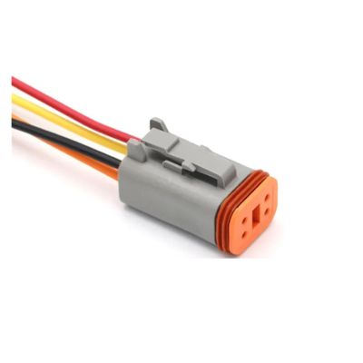 ARETV 5/20/100 Sets of Waterproof connectors for Automotive Male and Female, 18AWG 15CM Wire DT06/DT04/2/4/6/8/12S/P (Color : DT06-4S (18AWGX15CM), Size : 5 Sets)