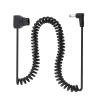 GMBYLBY Black D-Tap to DC5.5x2.1MM Coiled Cable for Bmcc Bmpc Cameras Power Wire Convenient to Expand and Use Coiled Cable view 1