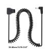 GMBYLBY Black D-Tap to DC5.5x2.1MM Coiled Cable for Bmcc Bmpc Cameras Power Wire Convenient to Expand and Use Coiled Cable view 4