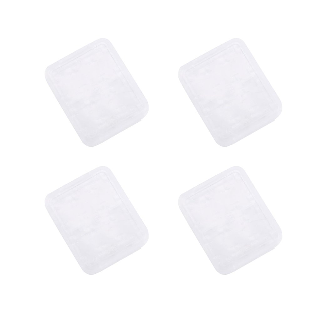 Dytebeply 4X Eight in One Plastic Micro-SD SDHC TF MS Memory Card Storage Case Box Protector Holder, transparent, 750114317