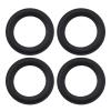ECSiNG 4PCS 4 Inch Speaker Foam Edge Surround Replacement Part Speaker Surrounds Repair Kit Inner Diameter 65.8mm Outer Diameter 99.2mm for Speaker Repair DIY Black view 1