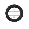 ECSiNG 4PCS 4 Inch Speaker Foam Edge Surround Replacement Part Speaker Surrounds Repair Kit Inner Diameter 65.8mm Outer Diameter 99.2mm for Speaker Repair DIY Black view 4