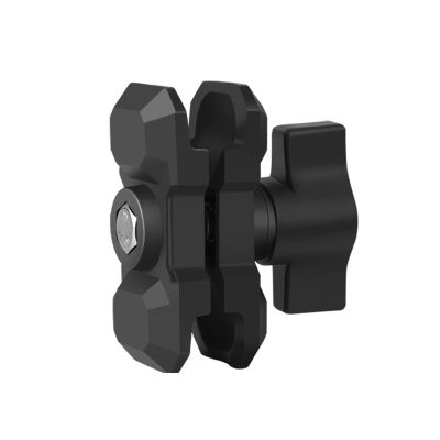GMBYLBY Reliability Aluminum Alloy with Double Socket Arm for 25mm /1-Inch Ball Mount Base Easy to Use Accessories Mounting Base Holder