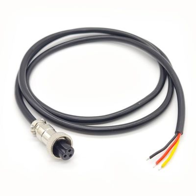 9.84 ft GX12 3 Pin Single Female Head Aviation Cordset, GX12 3Pins Female Connector Electrical Cable Panel Mount Circular Metal Aviation Adapter Cordset for Ships 20AWG (3meter)