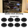 SING F LTD 10Pcs Speaker Isolation Feet Pads Round Audio Damping Feet CD Amplifier Preamplifier Foot for Audio Speakers Silver 40x11mm view 2