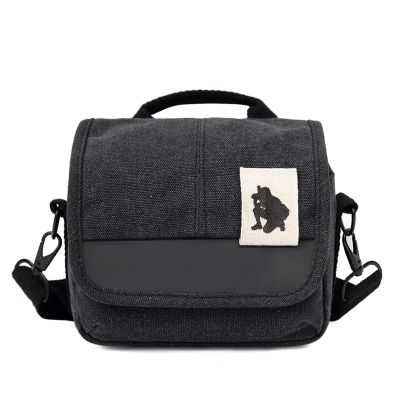 GMBYLBY Lightweight Camera Shoulder Crossbody Bag Case Shoulder Strap With Adjustable Buckle Large Capacity Cameras Shoulder Bag Camera Bag Small, Black