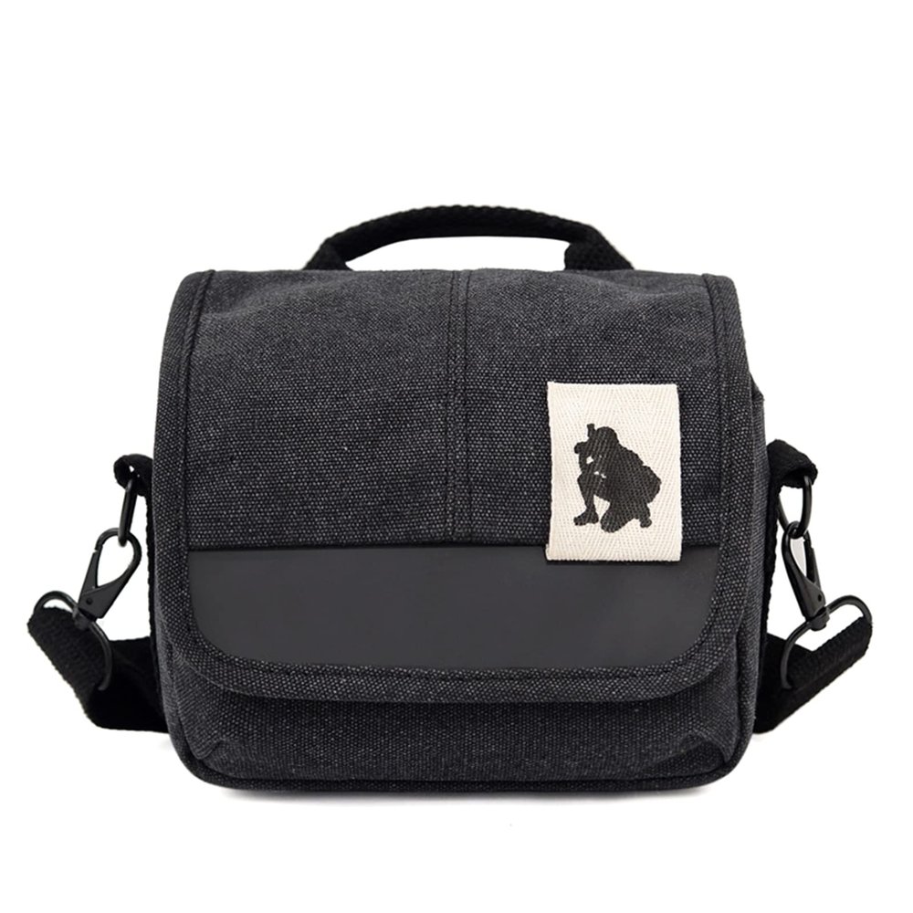 GMBYLBY Lightweight Camera Shoulder Crossbody Bag Case Shoulder Strap With Adjustable Buckle Large Capacity Cameras Shoulder Bag Camera Bag Small, Black
