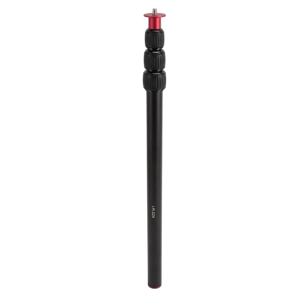 TYTOGE Extension Selfie Stick 4 Section Aluminum Alloy 11lb Load Bearing with 1/4inch Screw Selfie Extension Pole for Tripods Monopods Phone Stabilizers