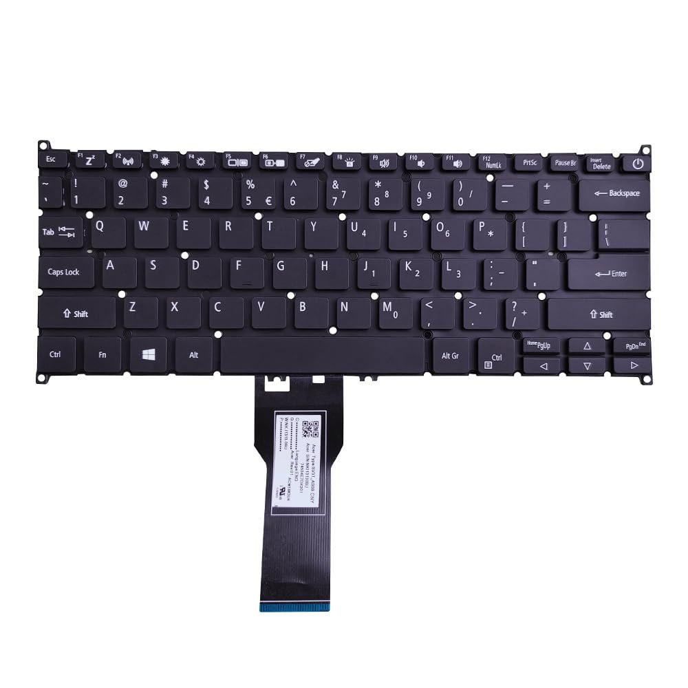 Abakoo New Replacement Keyboard Compatible with Acer Swift 3 SF314-54 SF314-54G SF314-54G-52L8 SF314-56G SF114-32 SF314-41 SV3P-A80BWL 132CE3B00 NK115170B3 8420101DKC01 with Backlit