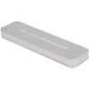Glomora M.2 NVME to Type - C Portable Metal Silver Mobile Hard Disk SSD Box Case Enclosure Retractable, Glomorac6snegp10u view 3
