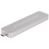 Glomora M.2 NVME to Type - C Portable Metal Silver Mobile Hard Disk SSD Box Case Enclosure Retractable, Glomorac6snegp10u view 4