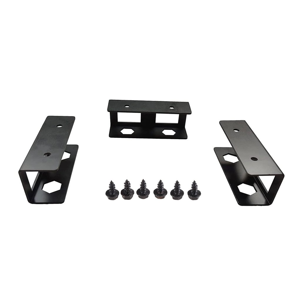 GMBYLBY Under Desk Laptop Holder Mount with Screw Under Desk Laptop Mount Bracket Under Table for Laptop Keyboard Laptop Mount for Desk Notebook Stand Holder, Black