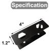 GMBYLBY Under Desk Laptop Holder Mount with Screw Under Desk Laptop Mount Bracket Under Table for Laptop Keyboard Laptop Mount for Desk Notebook Stand Holder, Black view 4