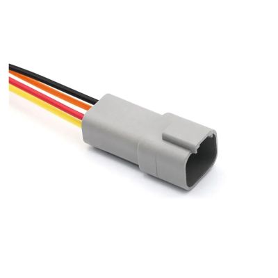 ARETV 5/20/100 Sets of Waterproof connectors for Automotive Male and Female, 18AWG 15CM Wire DT06/DT04/2/4/6/8/12S/P (Color : DT04-4P (18AWGX15CM), Size : 5 Sets)