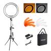 NEEWER 18 Inch Ring Light with Tripod Stand, 55W Large LED Ringlight, Cold Shoe Phone Holder Compatible with iPhone Camera for Video Recording Photography Streaming Selfie Makeup Studio Photo, RL-18 view 1