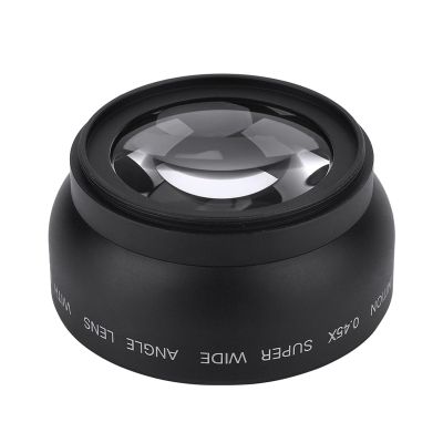 LOCADENCE 52mm 0.45X Wide Angle Universal Conversion Macro Lens, Professional Optical Glass Wide Angle Macro Lens for DSLRS Digital Cameras