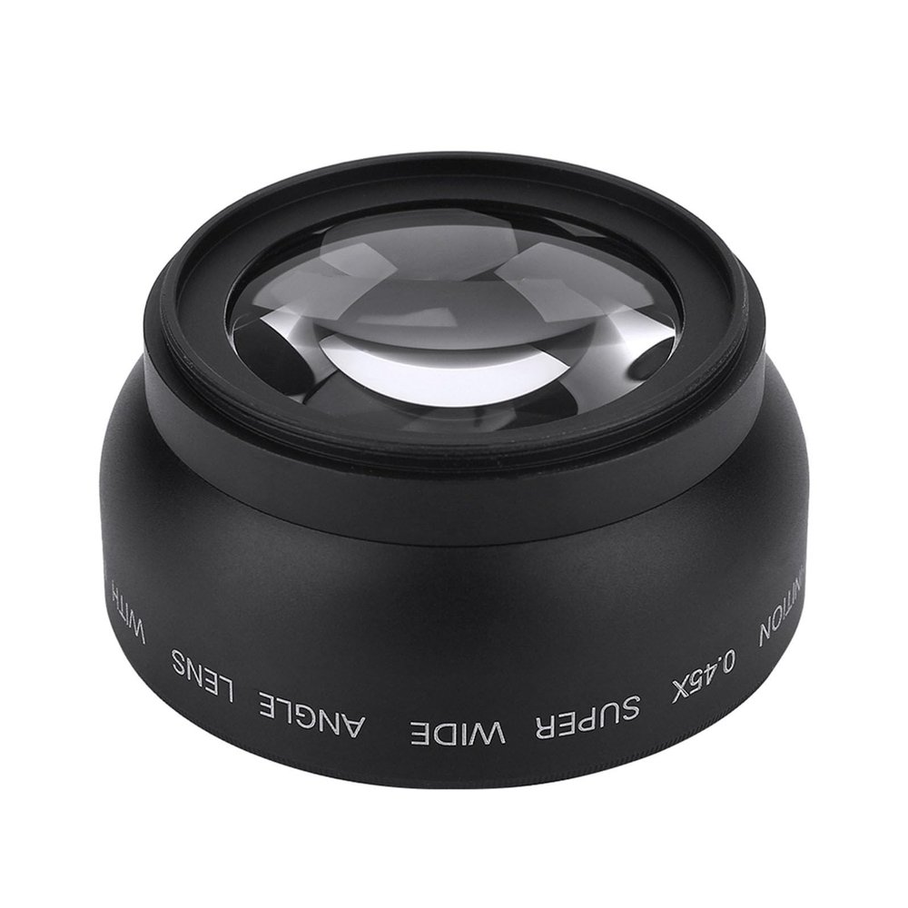 LOCADENCE 52mm 0.45X Wide Angle Universal Conversion Macro Lens, Professional Optical Glass Wide Angle Macro Lens for DSLRS Digital Cameras