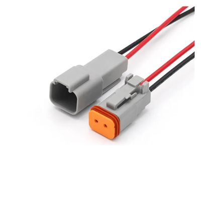 ARETV 5/20/100 Sets of Waterproof connectors for Automotive Male and Female, 18AWG 15CM Wire DT06/DT04/2/4/6/8/12S/P (Color : DT-2P Whole Set, Size : 5 Sets)