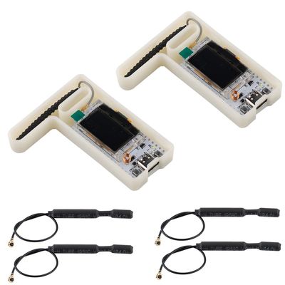 DIYmalls 2pcs 915MHz LoRa32 V3 Board with Case + 4pcs 915 MHz LoRa Spring Antenna