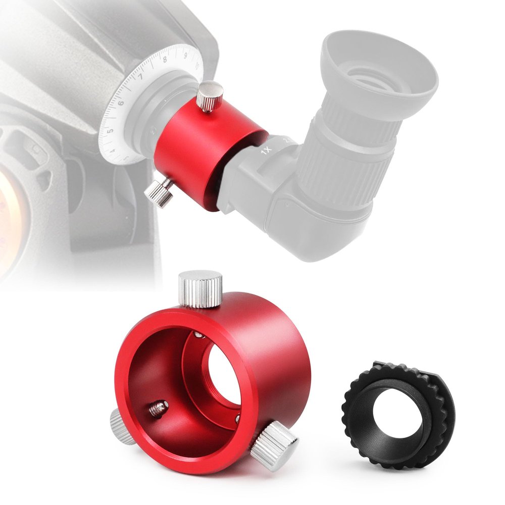Astromania Polar Scope Metal Adapter for Right Angle Viewfinder - Mount Angled Finder on Polar Finder of Most Common Mounts, Makes Polar Alignment at Breeze and More Comfortable
